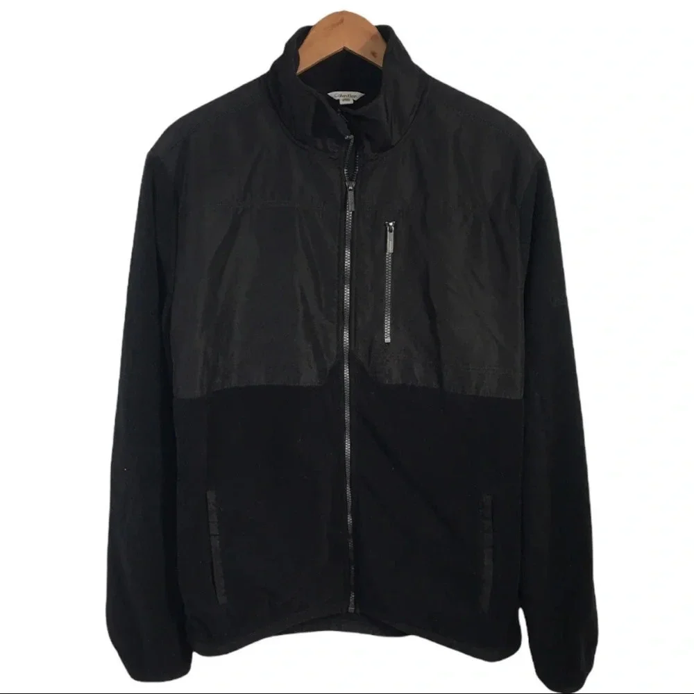 B5 Men’s Calvin Klein CK Full Zip Fleece Jacket XL